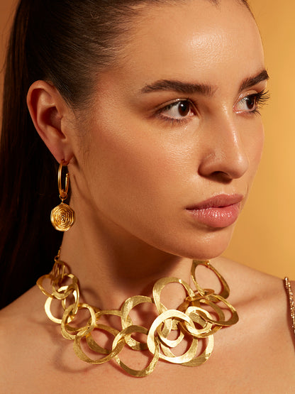 Drop Rose Earrings