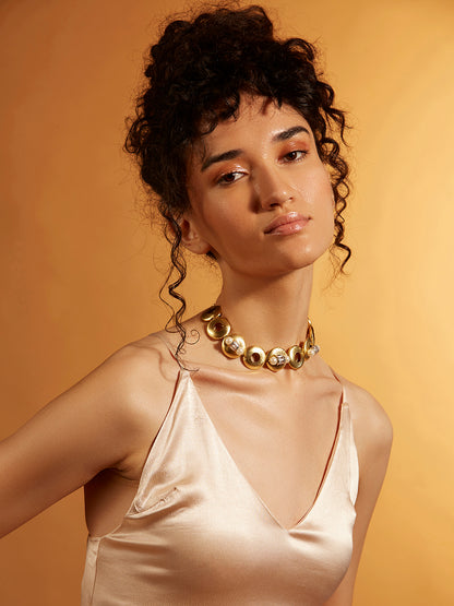 Golden Circlets Mini Choker