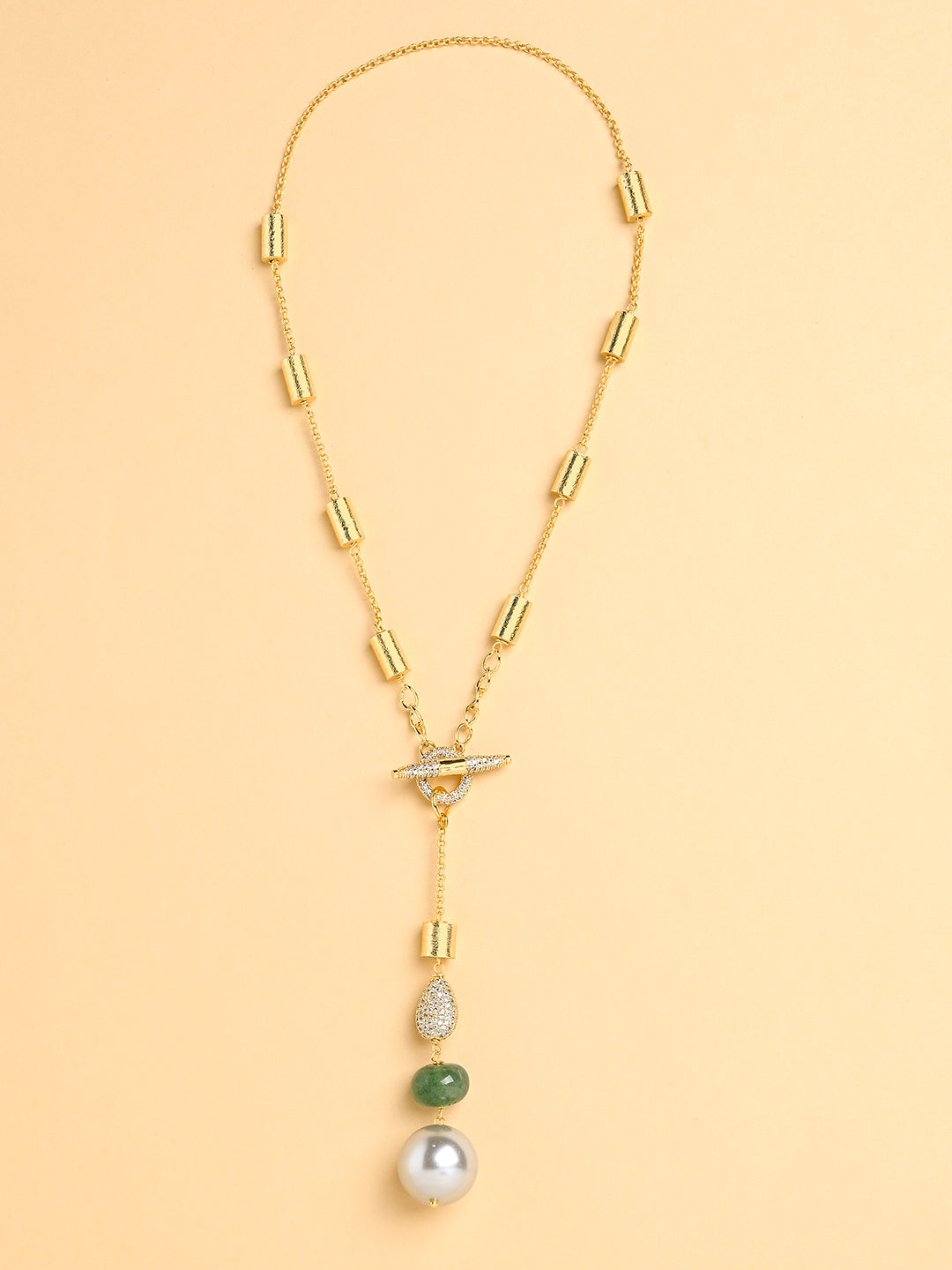 Jade Lariat Necklace