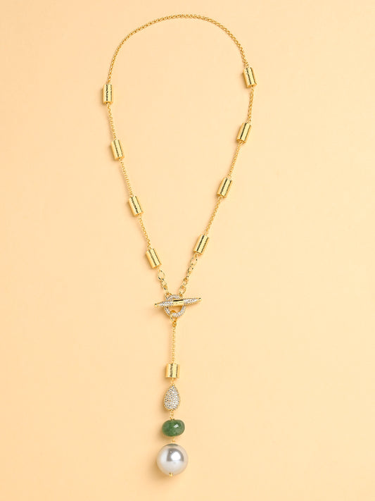 Jade Lariat Necklace