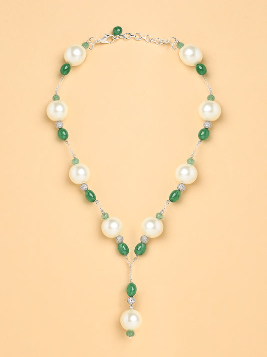 Garden Pearl Lariat Necklace