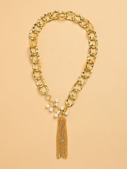 Link Chain Lariat Necklace