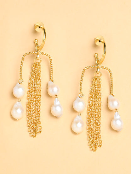 Pearl Cascade Drop Earrings