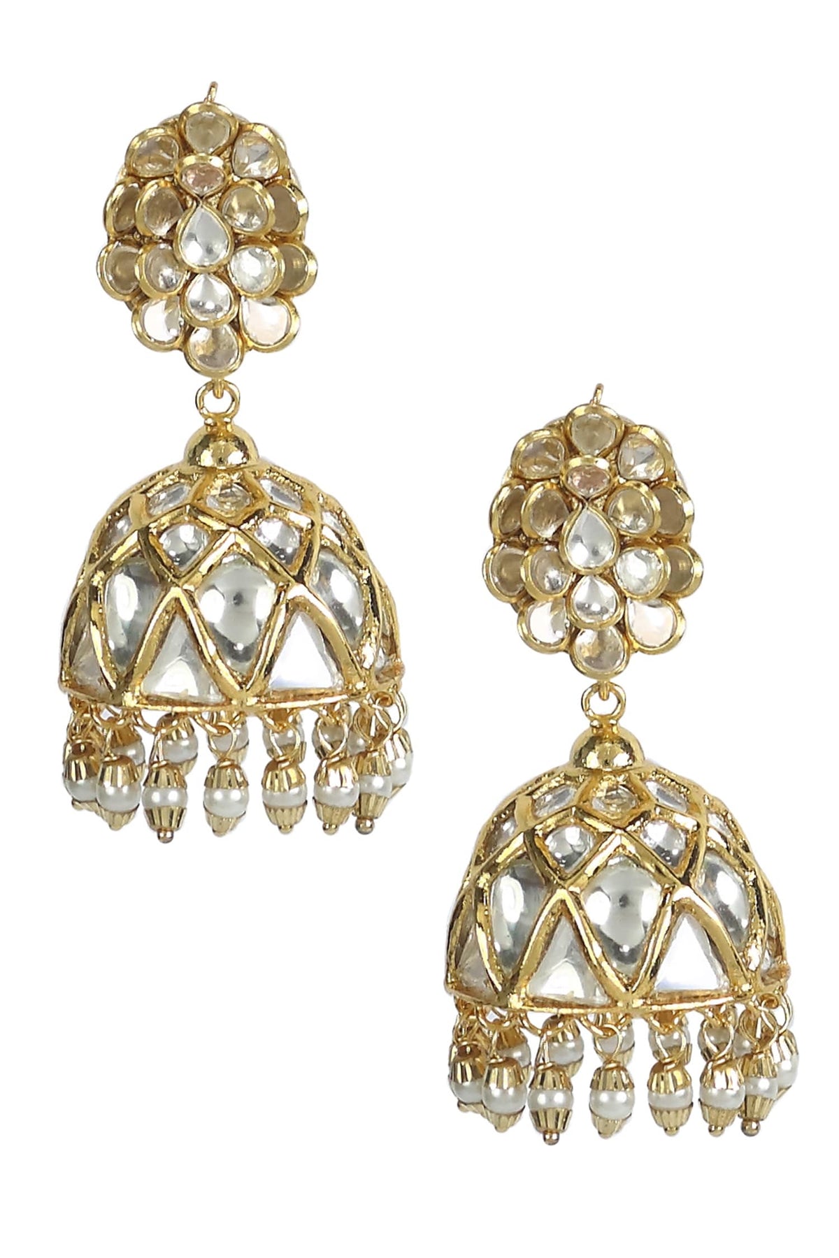 Pachi Jadtar Jhumkas 