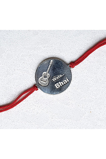 White Finish Guitar Bracelet Rakhi