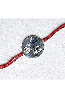 White Finish Guitar Bracelet Rakhi