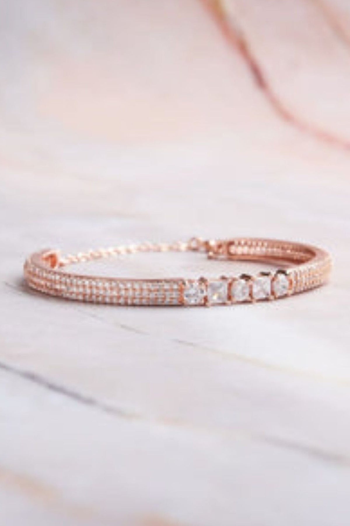 Joelle Cubic Zirconia Embellished Bracelet Cuff 