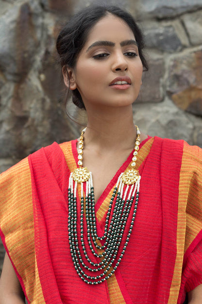 Kundan Layered Long Necklace 