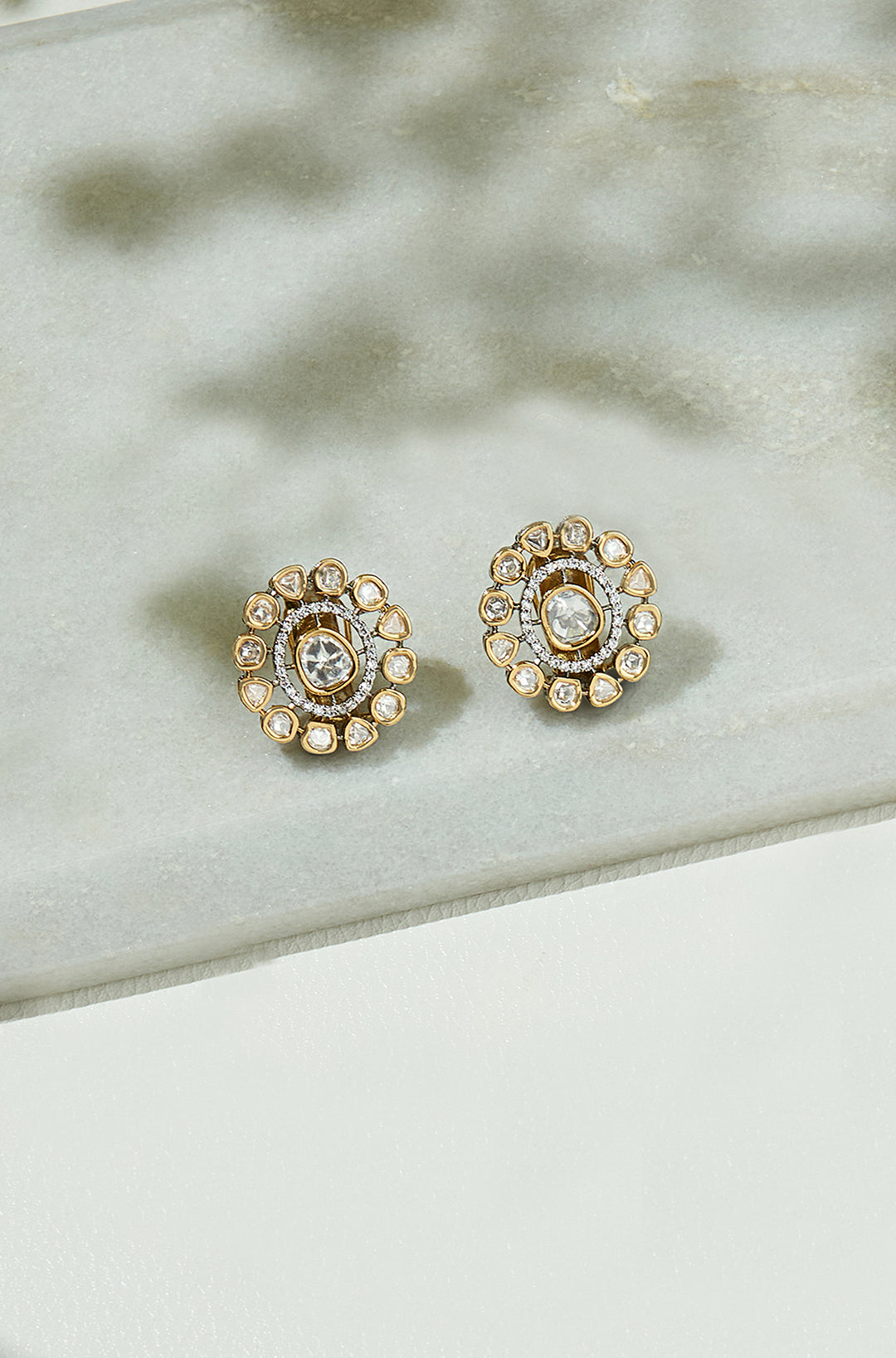 Antique Polki Studs