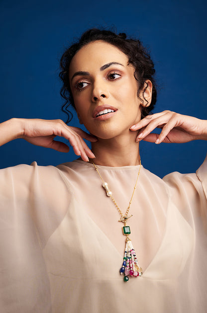 Multi Colour Dainty Necklace