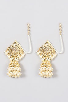 Gold Plated Kundan Polki Choker Necklace Set