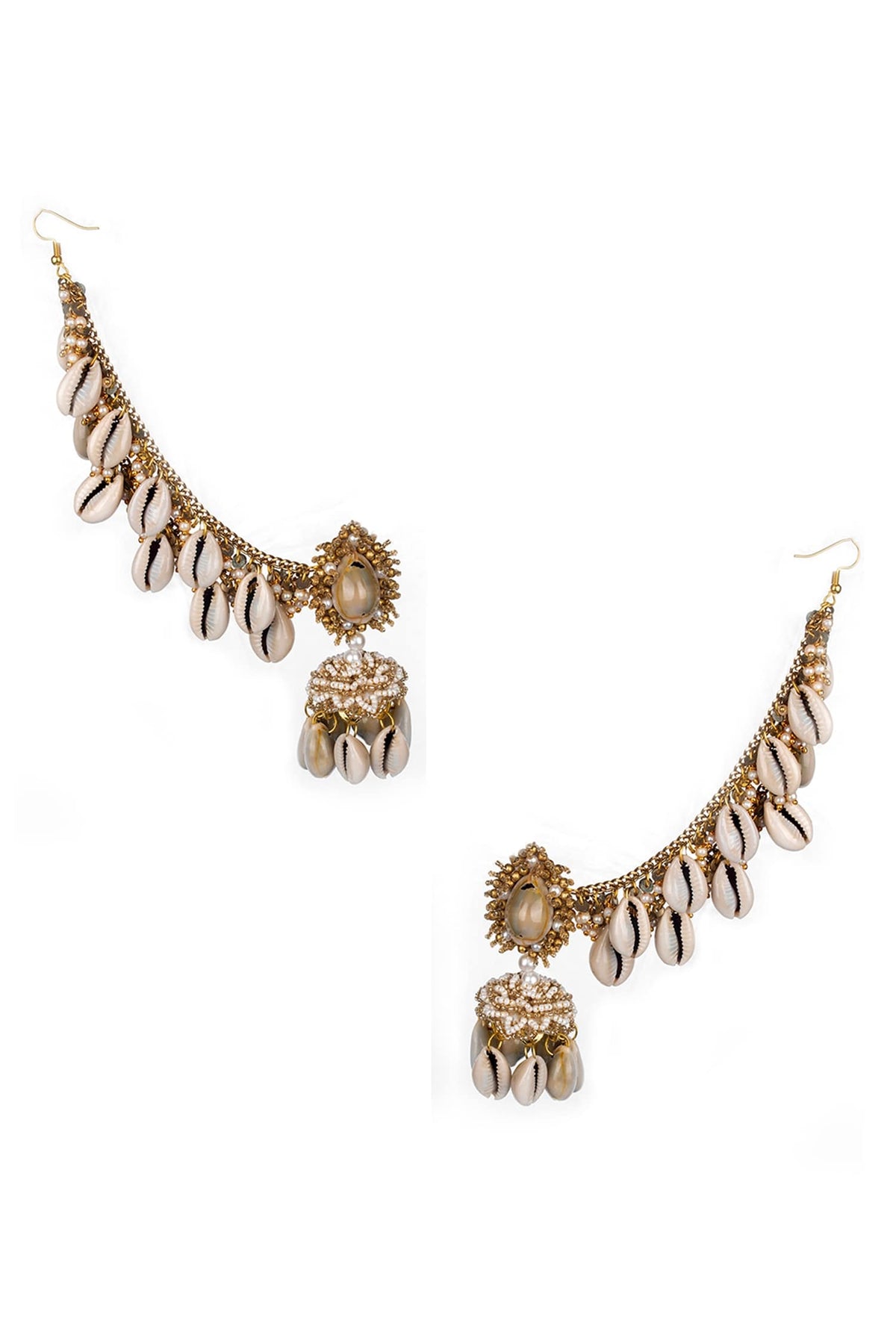 Shell Drop Jhumkas 
