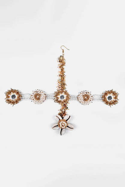 Floral Drop Mathapatti 