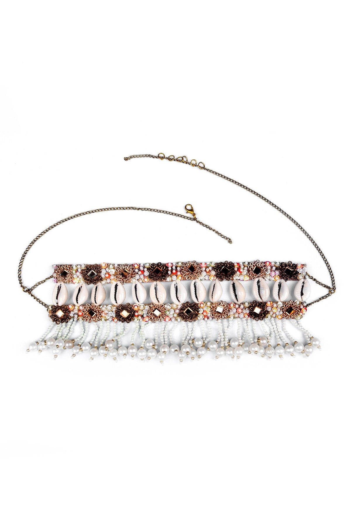 Shell Embellished Choker 