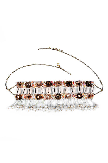 Shell Embellished Choker 