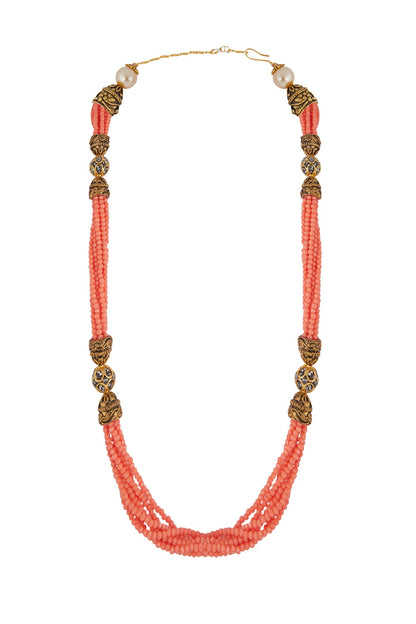 Gold Plated Multi String Necklace
