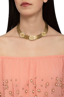 Gold plated hasli necklace