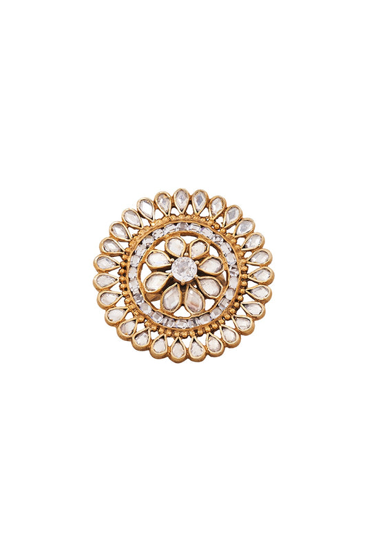 Gold Plated Floral Ring