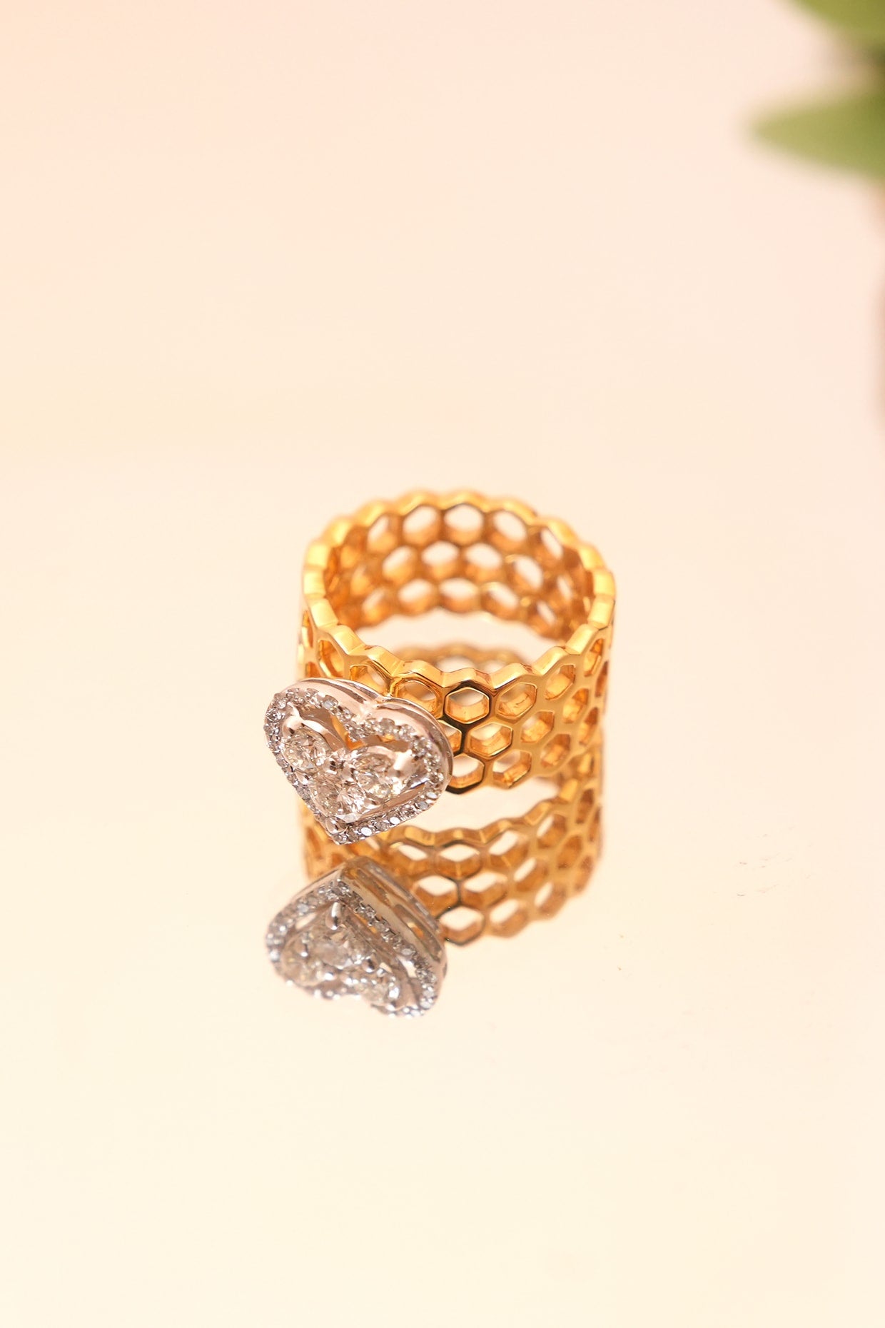 14Kt Yellow Gold Diamond Ring