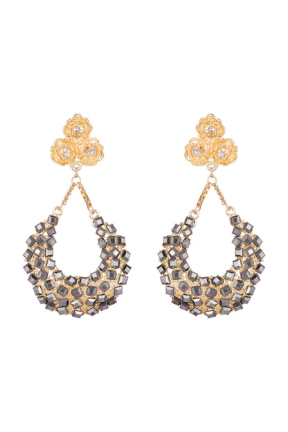 Gold Plated Zirconia Earrings