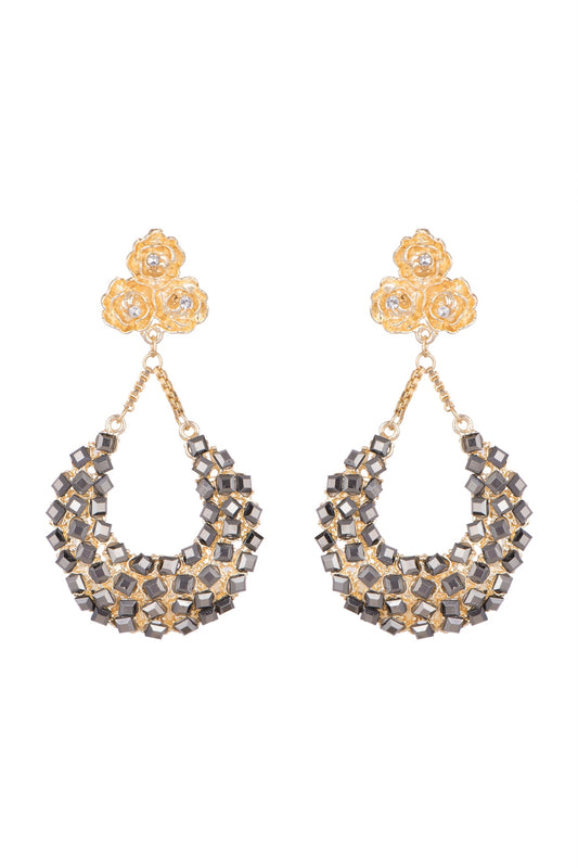 Gold Plated Zirconia Earrings