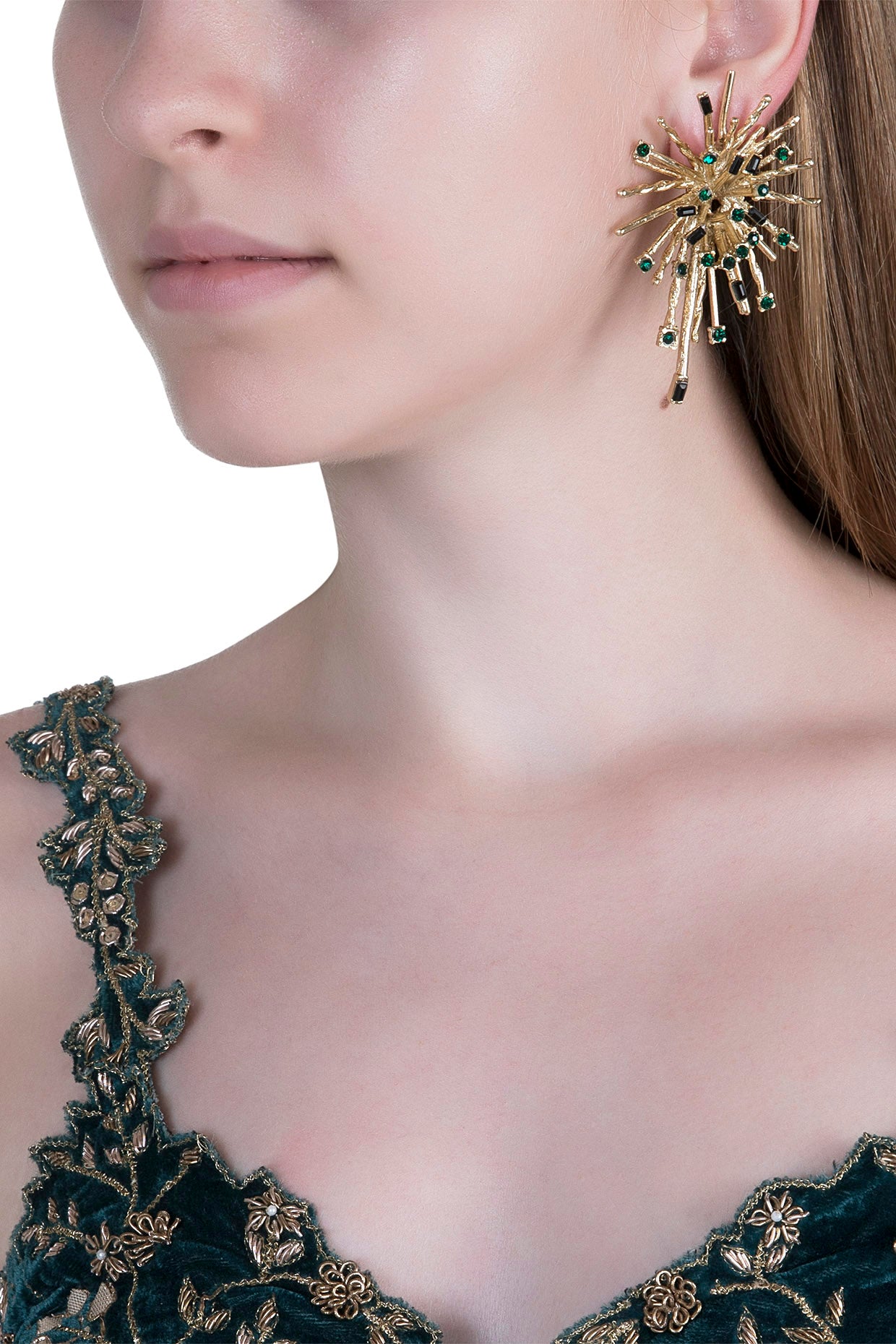 Gold Plated Cubic Zirconia Earrings