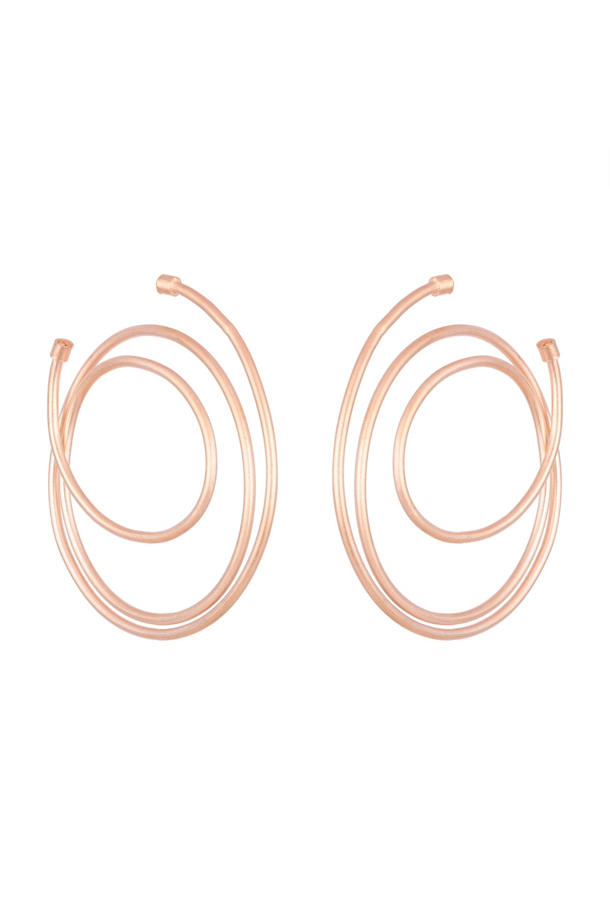 Rose Gold Plated Hoop Earrings