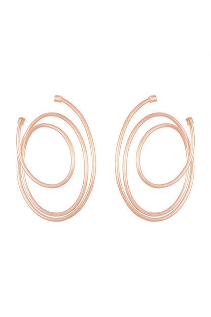 Rose Gold Plated Hoop Earrings