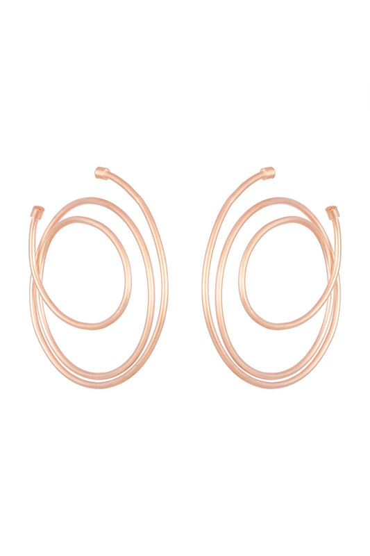 Rose Gold Plated Hoop Earrings
