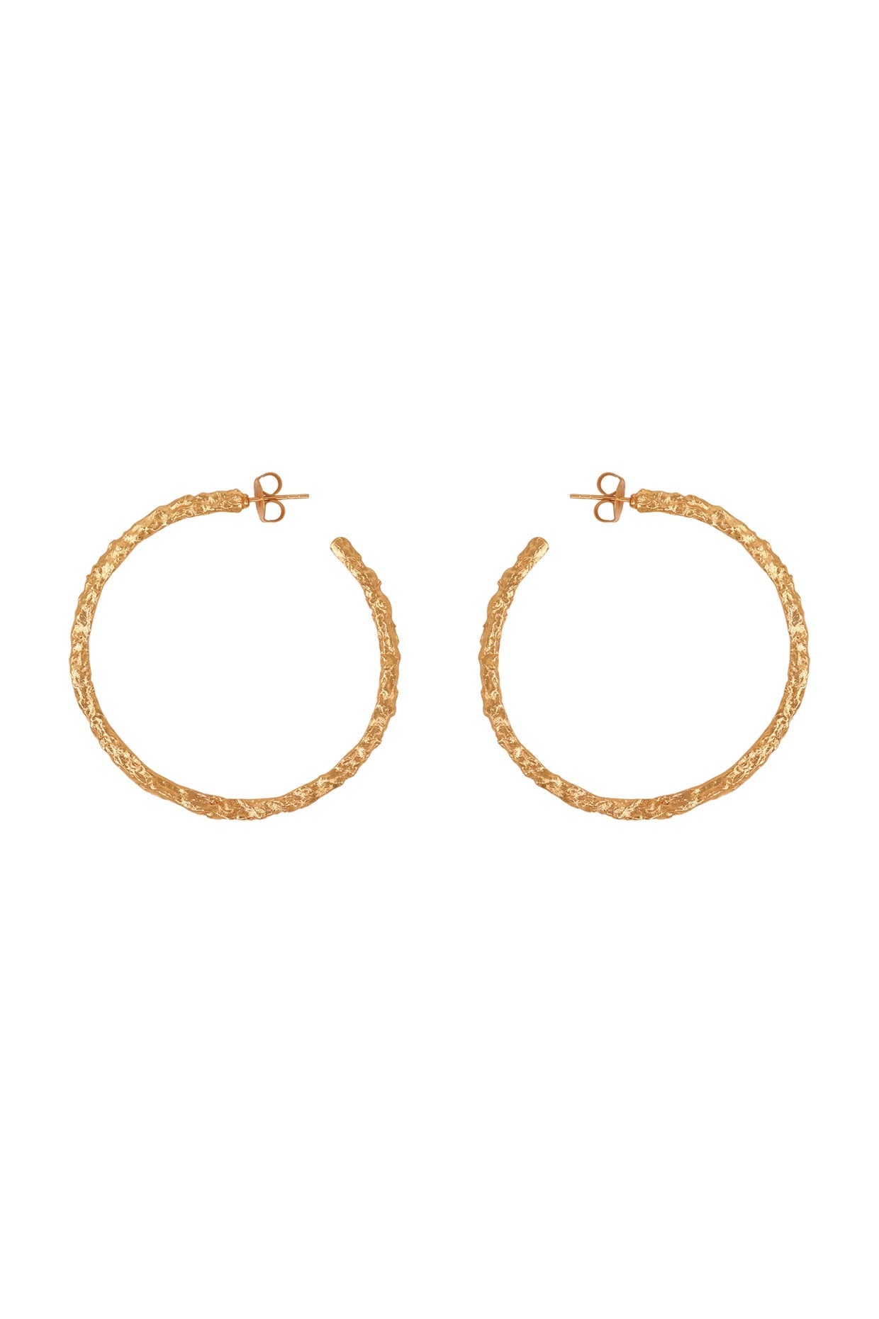 Gold Plated Hoop Handcrafted Earrings