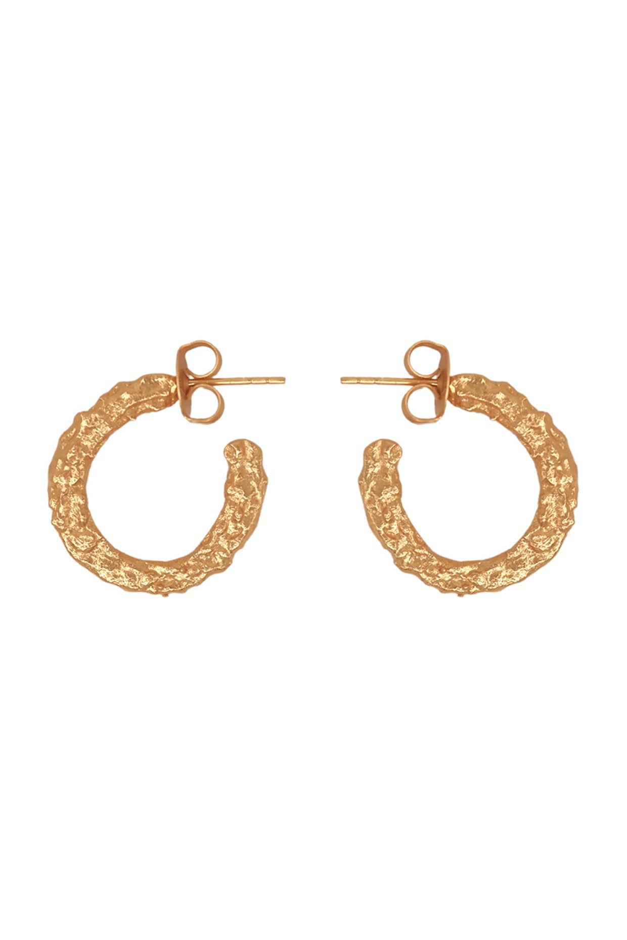 Gold Plated Hoop Handcrafted Earrings