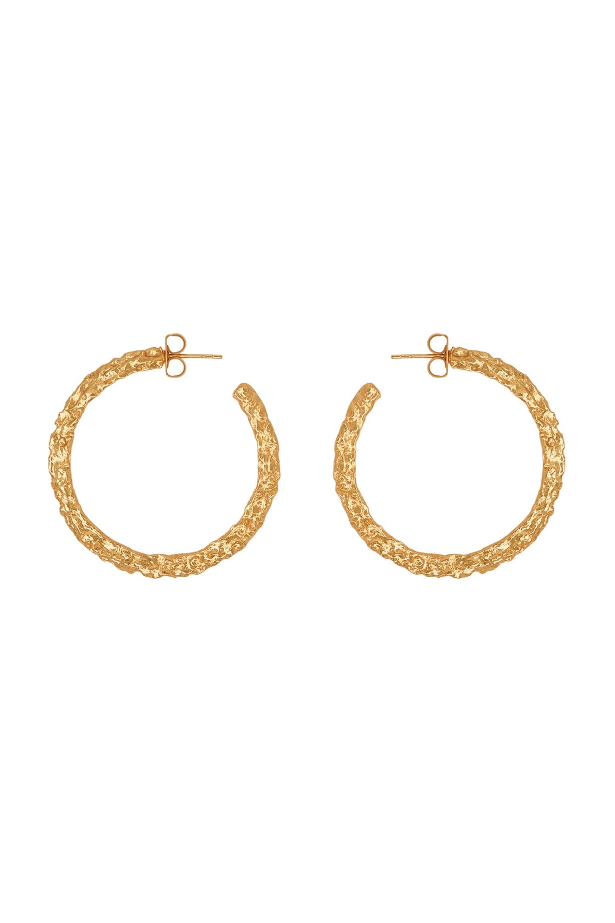 Gold Plated Hoop Handcrafted Earrings