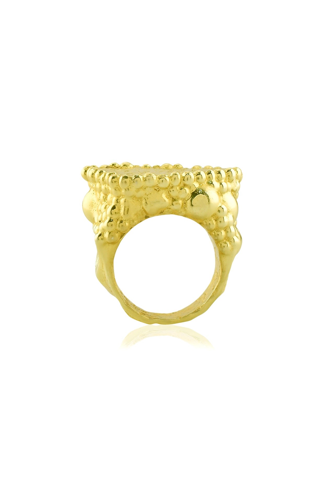 Gold Finish Mountain Ring