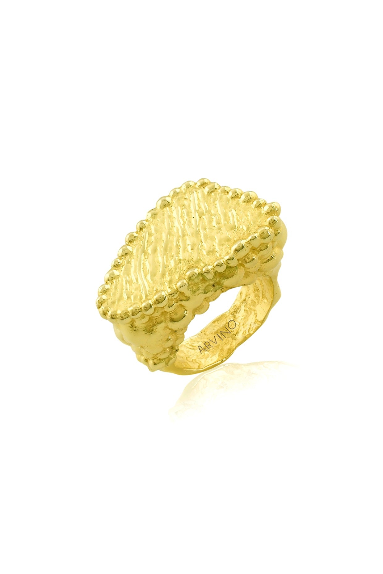 Gold Finish Mountain Ring