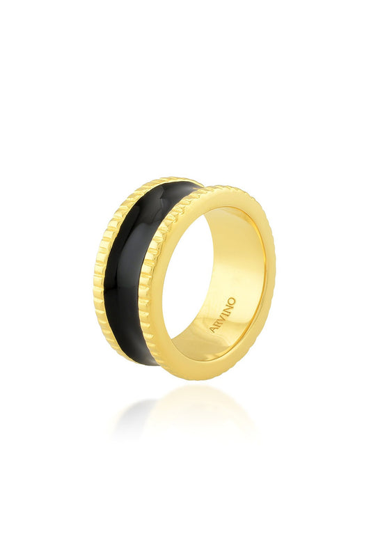 Gold Finish Band Ring