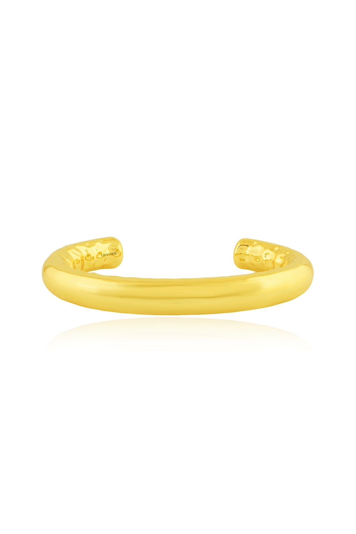 Gold Finish Inlay Cuff Bangle