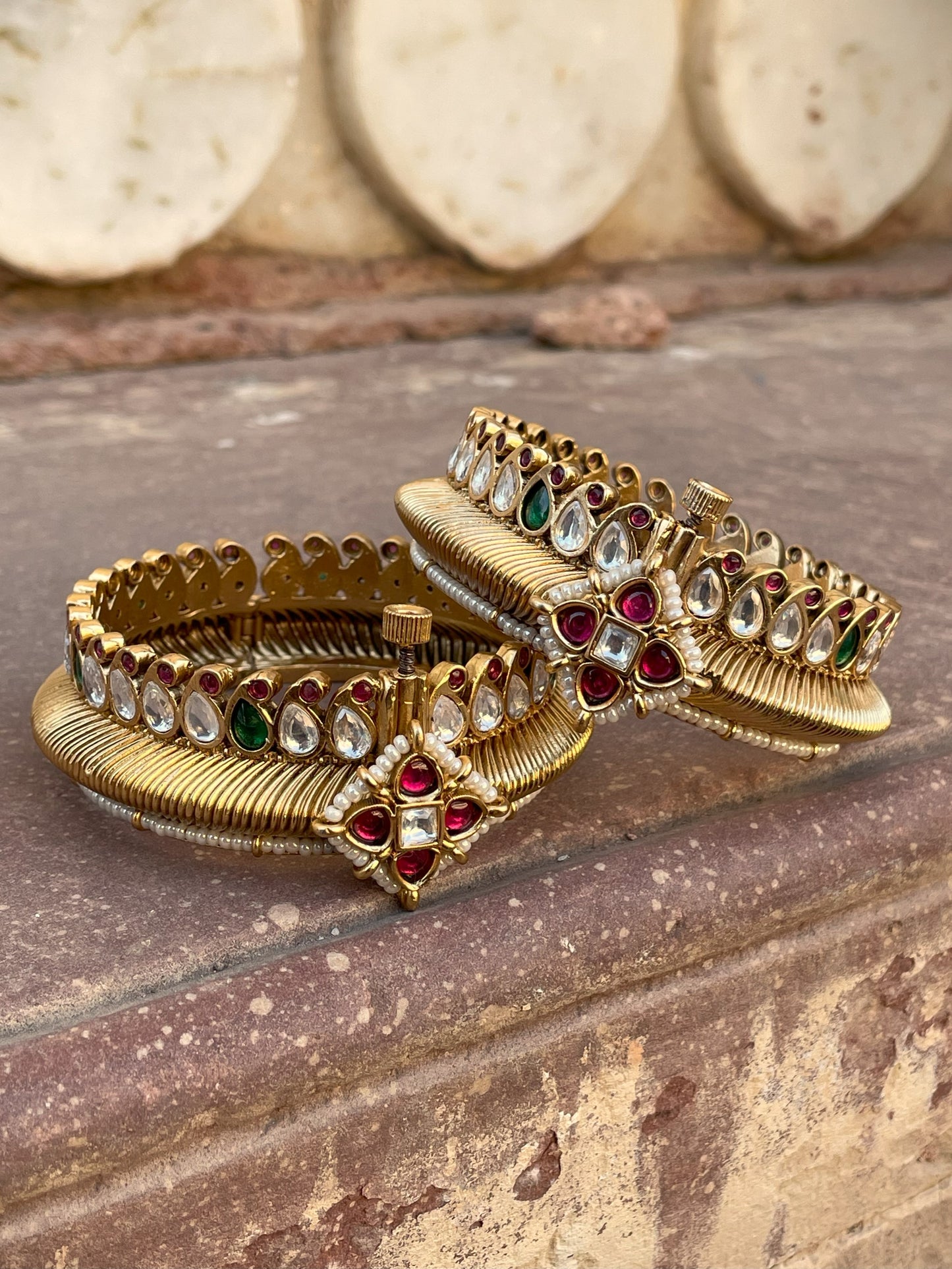 Rajwadi Openable Bracelets & Bangles Set