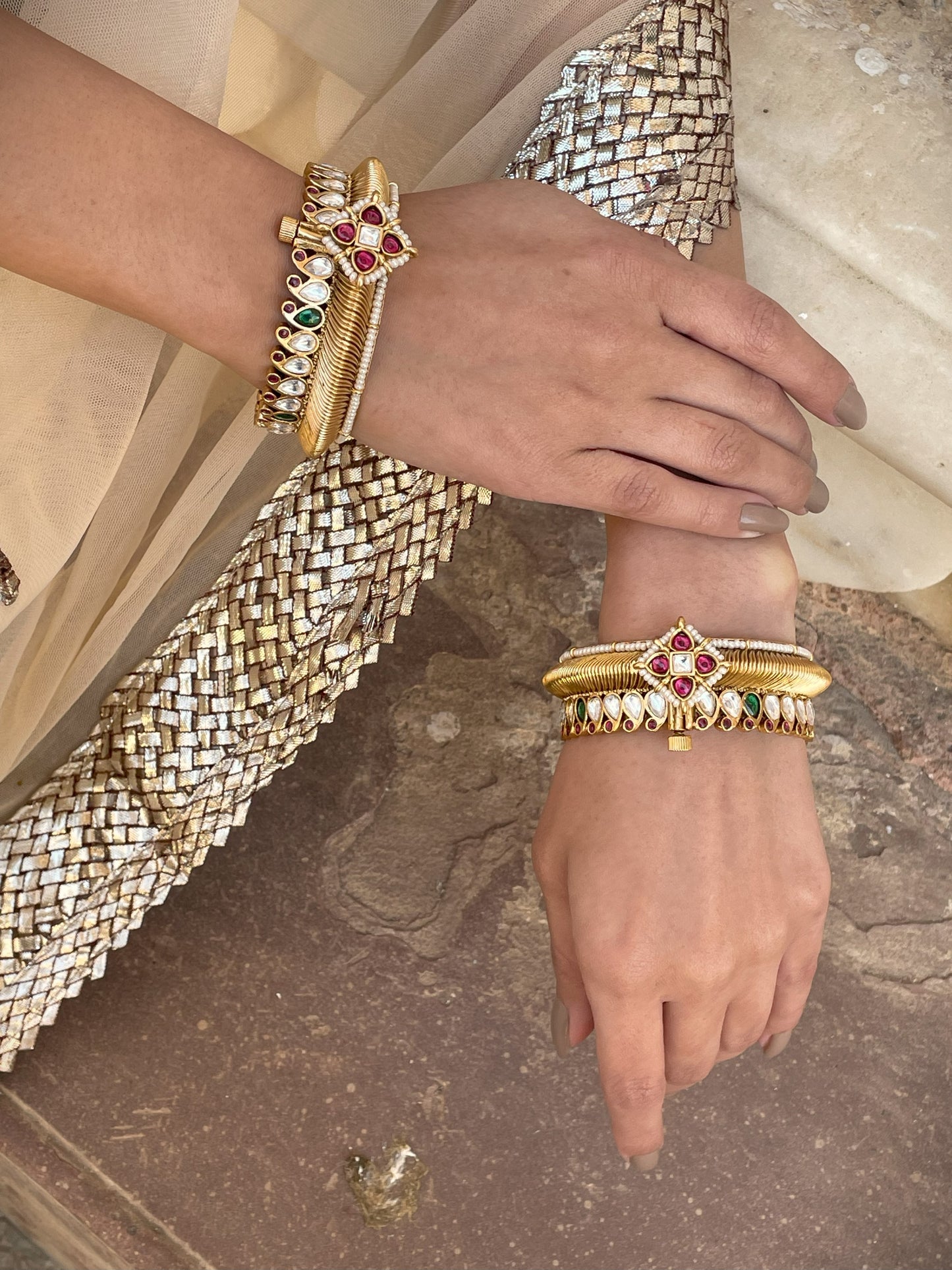 Rajwadi Openable Bracelets & Bangles Set