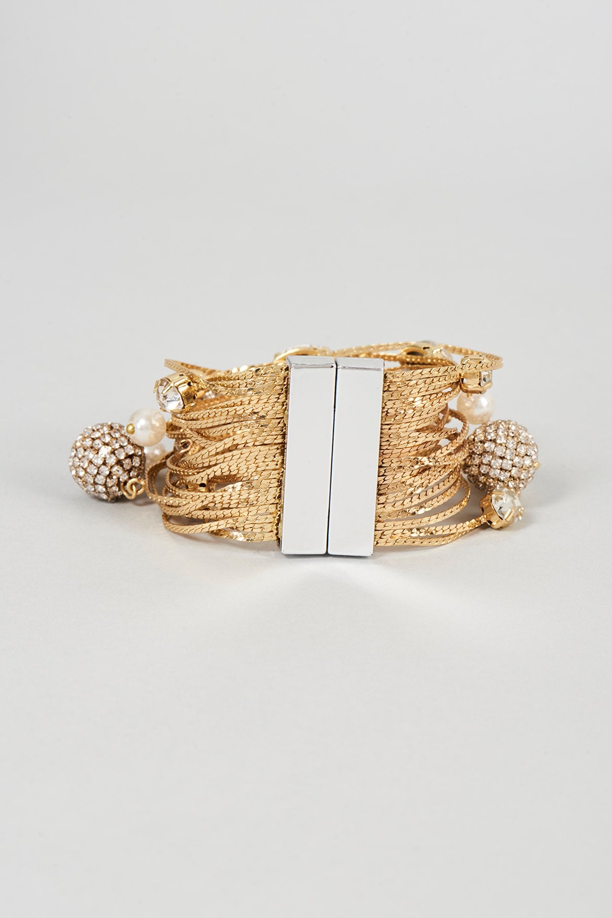 Gold Finish Crystal Bracelet