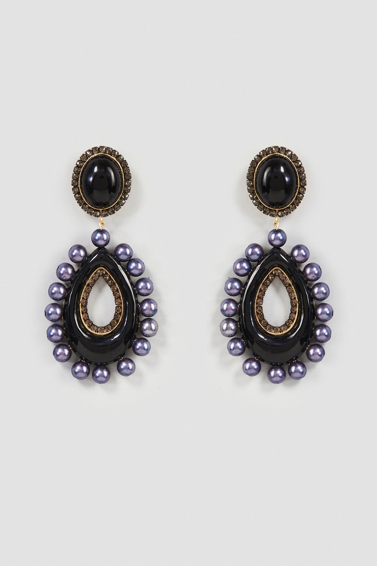 Black Pearl Dangler Earrings