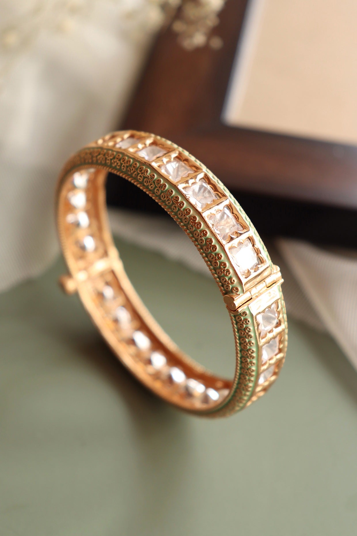 Gold Finish Handcrafted Bangle