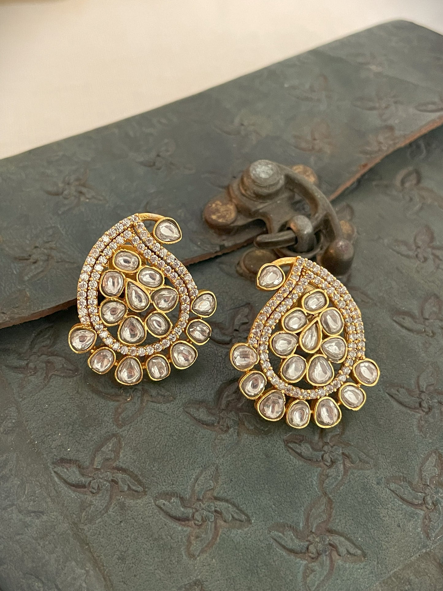 Doublet Polki Earrings