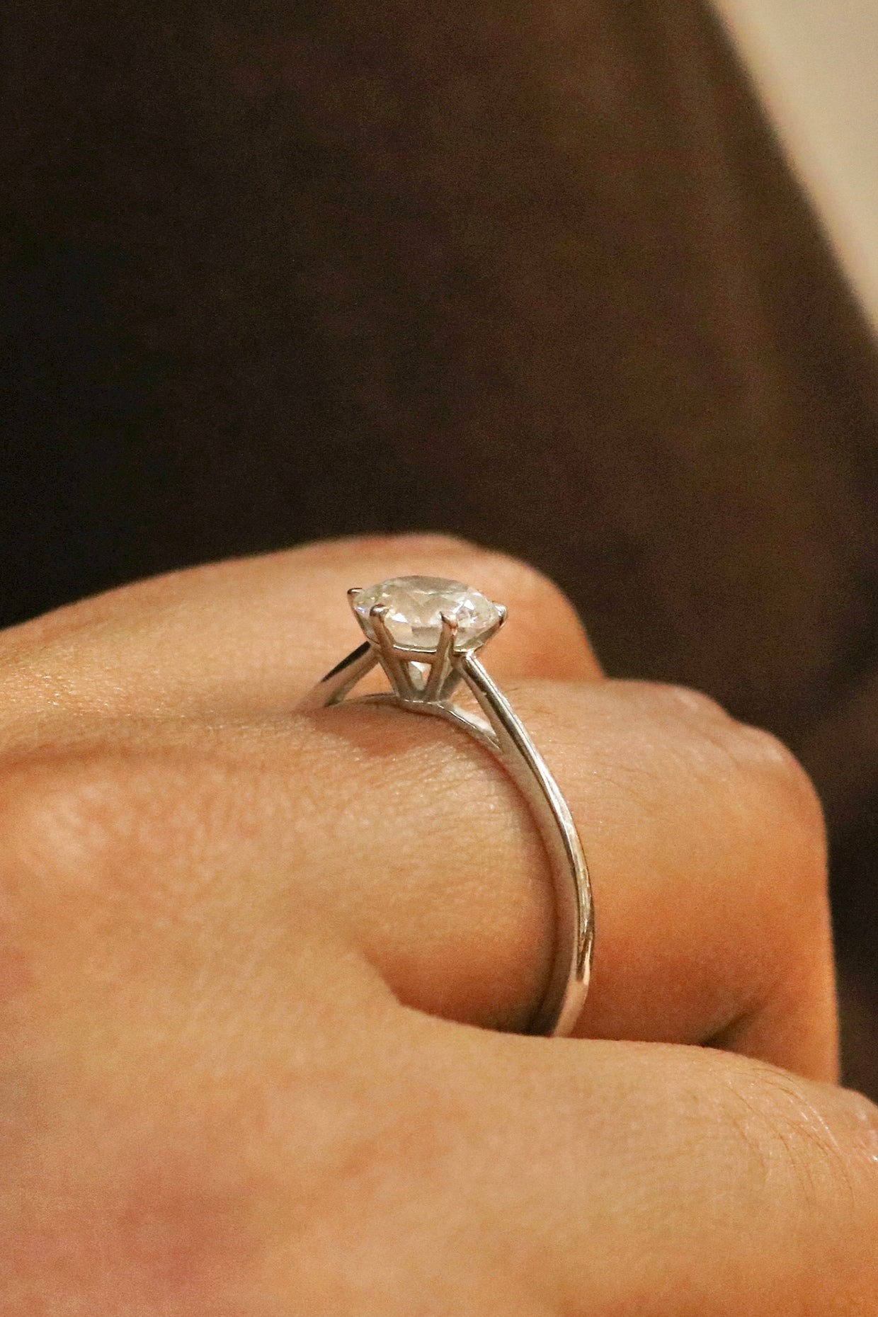 18kt White Gold Lab Grown Diamond Ring