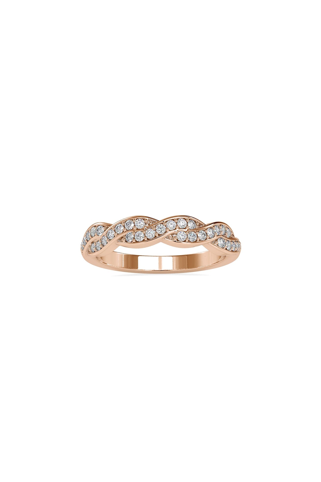 14Kt Yellow Gold Ring With Aqualuna Lab Grown Diamonds