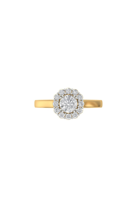 14Kt Yellow Gold Ring With Caelirise Lab Grown Diamonds