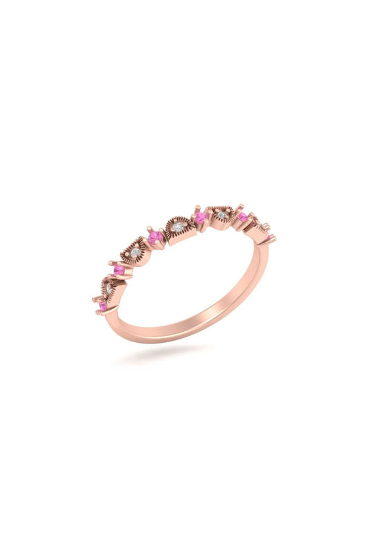 14Kt Rose Gold Ring With Luminex Lab Grown Diamonds