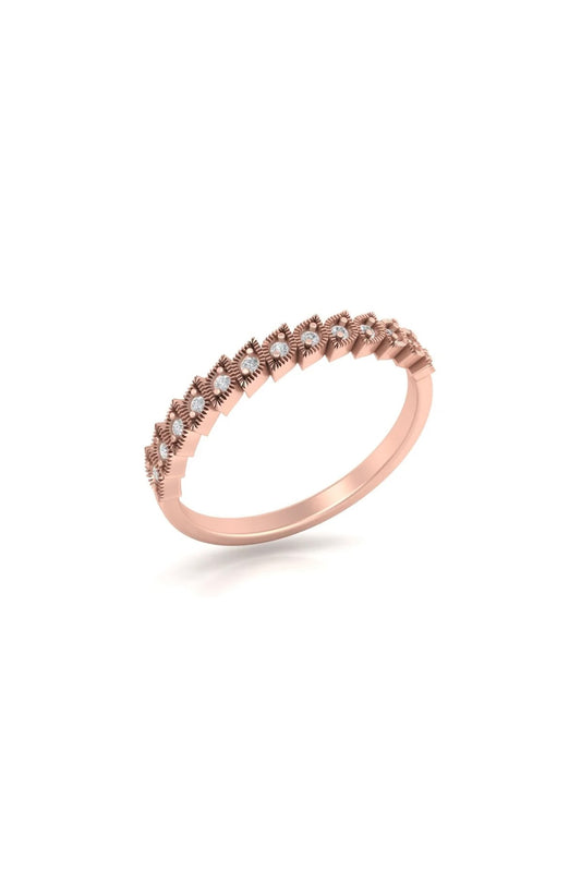 14Kt Rose Gold Ring With Altria Lab Grown Diamonds