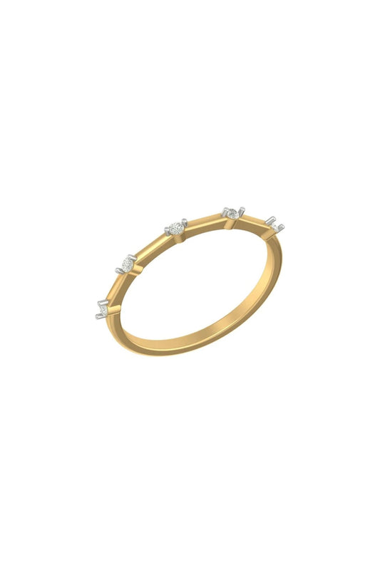 14Kt Yellow Gold Ring With Moxie Lab Grown Diamonds