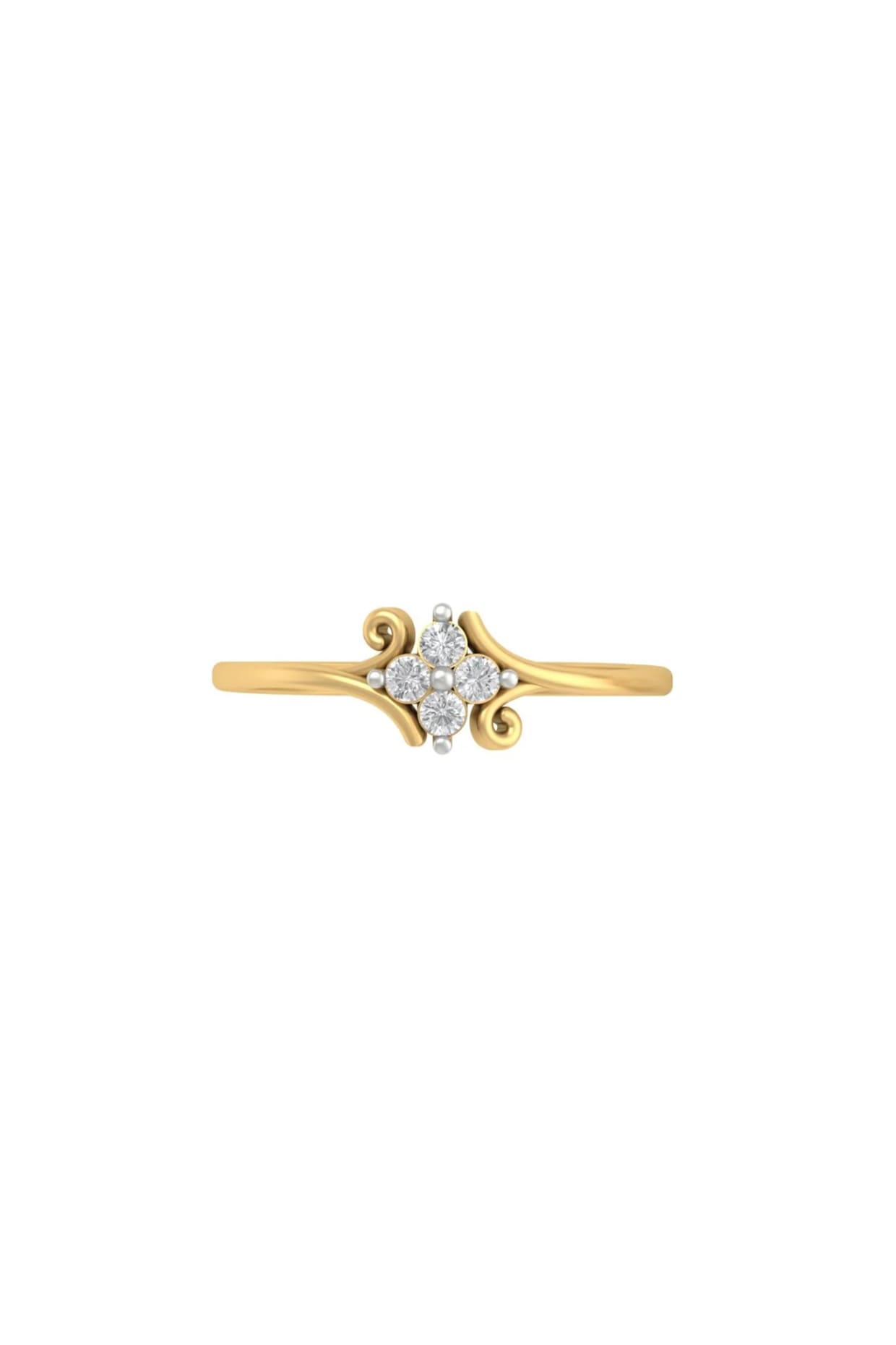 14Kt Yellow Gold Ring With Voyage Lab Grown Diamonds