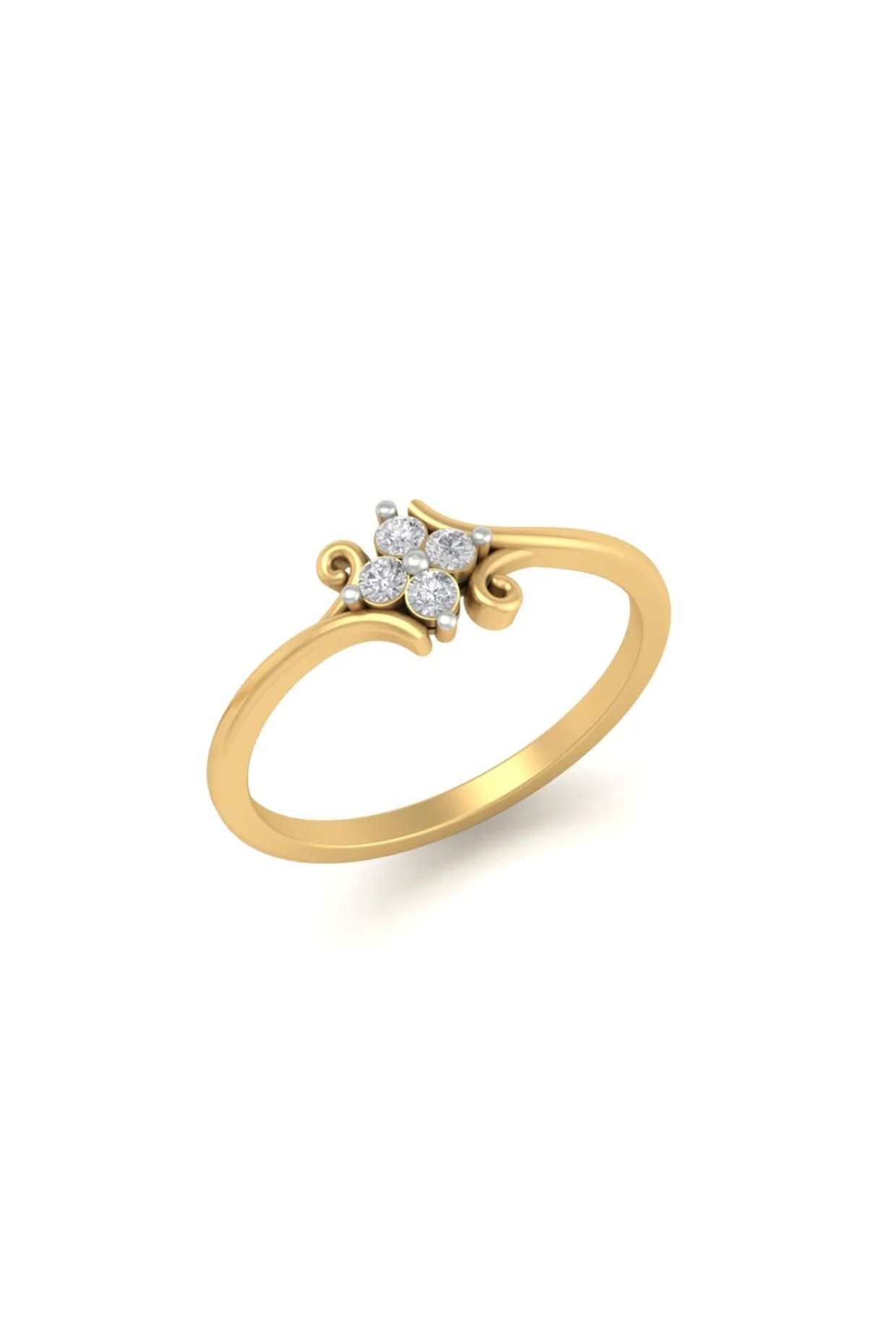 14Kt Yellow Gold Ring With Voyage Lab Grown Diamonds